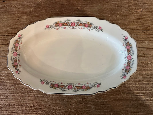 Vintage Floral Small Serving Platter