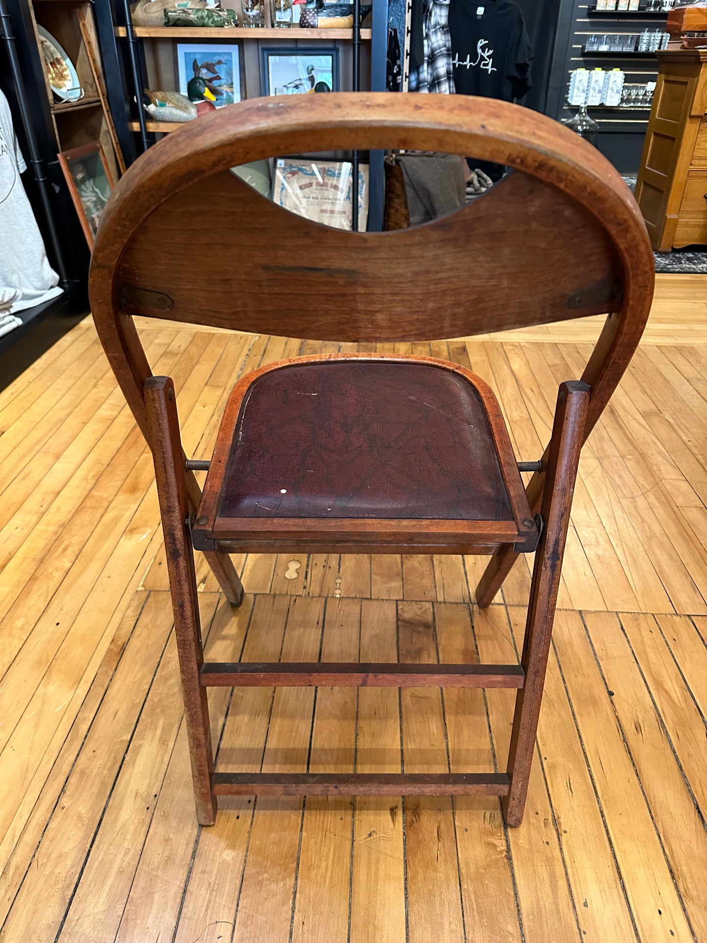 Vintage Wood Folding Chair