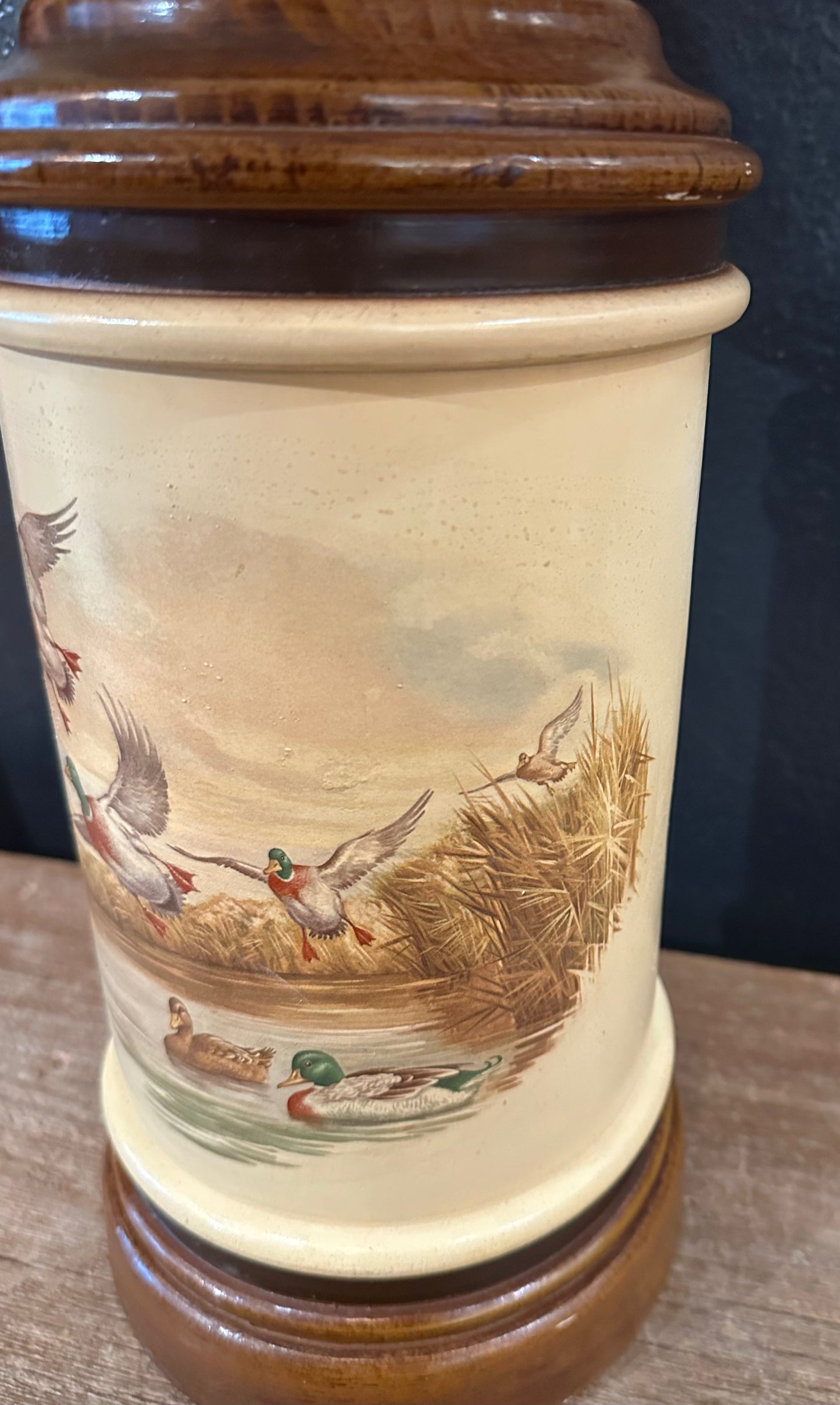 Vintage Pfaltzgraff Duck Lamp