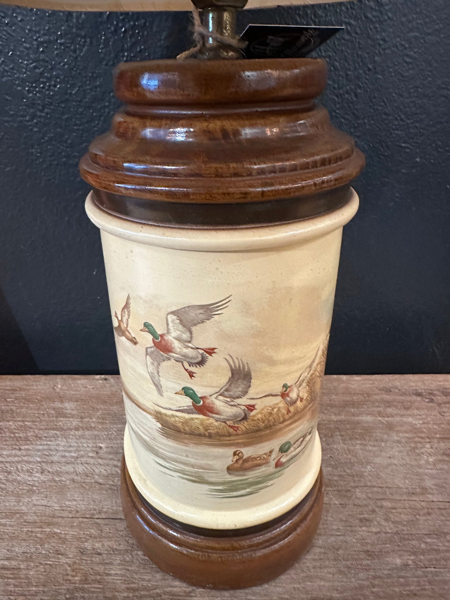Vintage Pfaltzgraff Duck Lamp