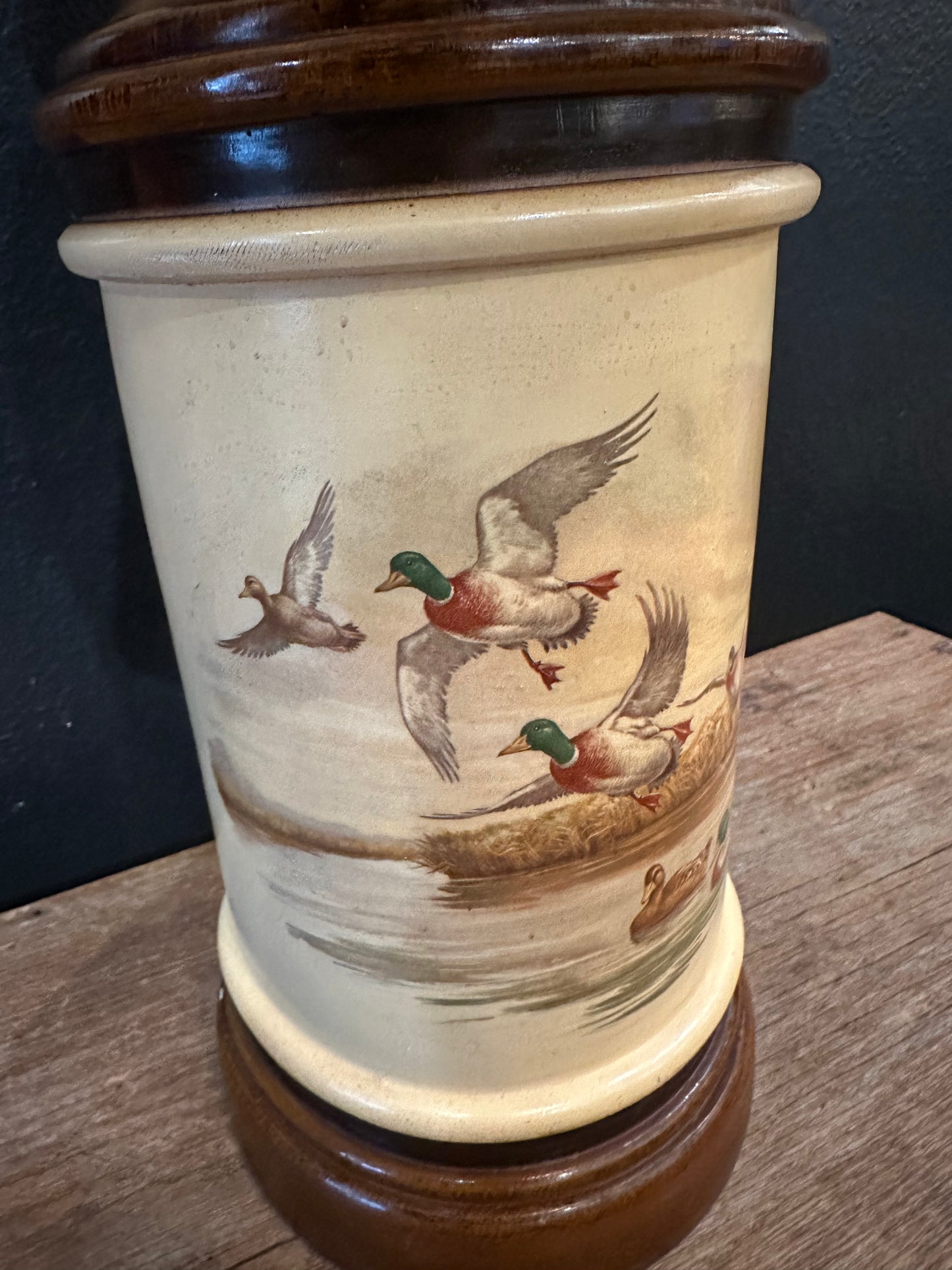 Vintage Pfaltzgraff Duck Lamp