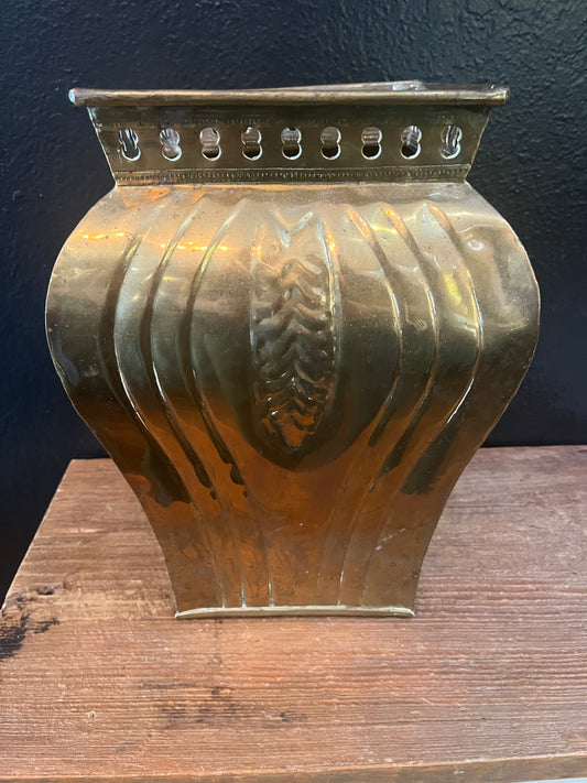 Tall Brass Planter