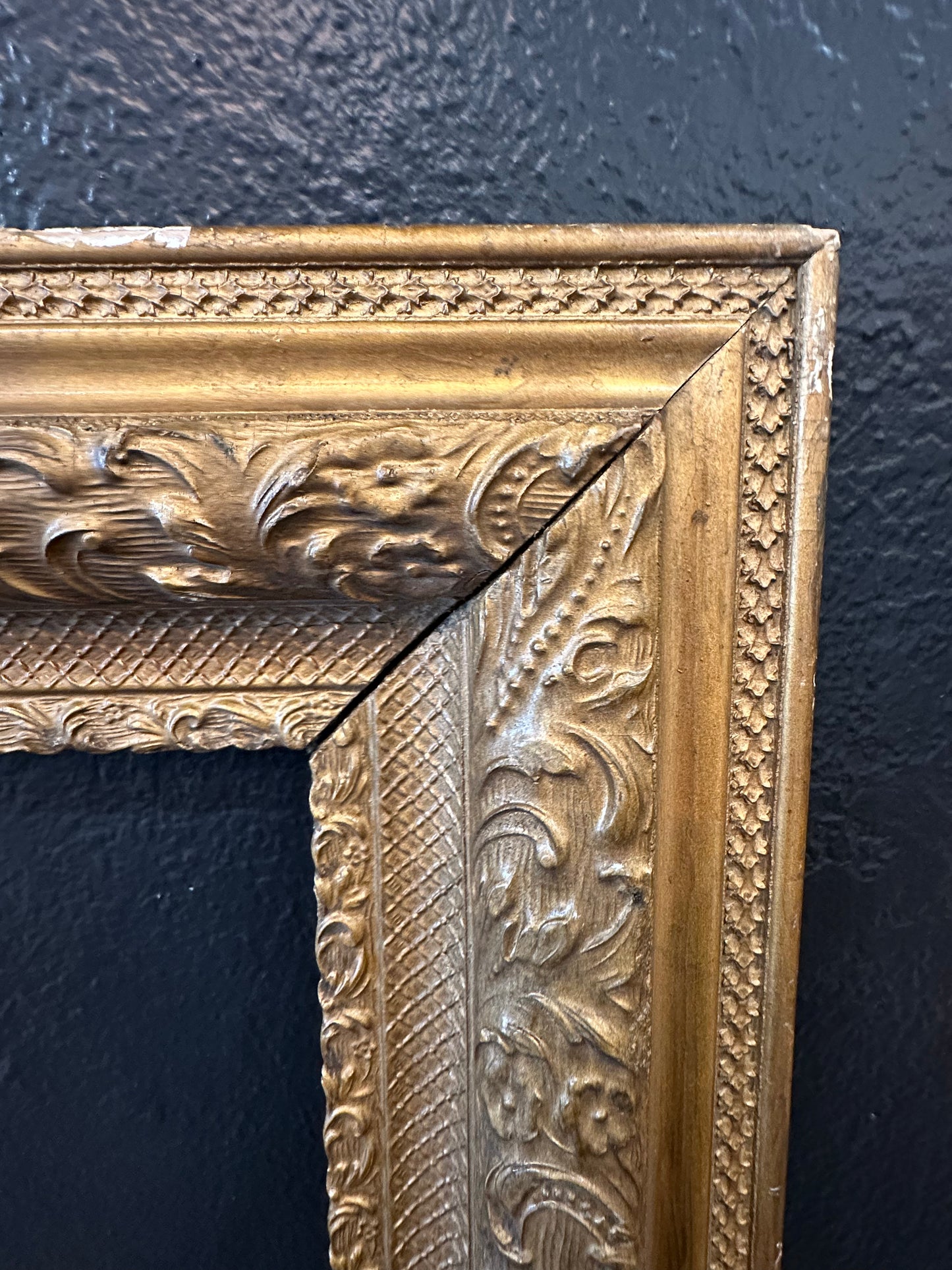 Antique Ornate Wooden Gold Frame