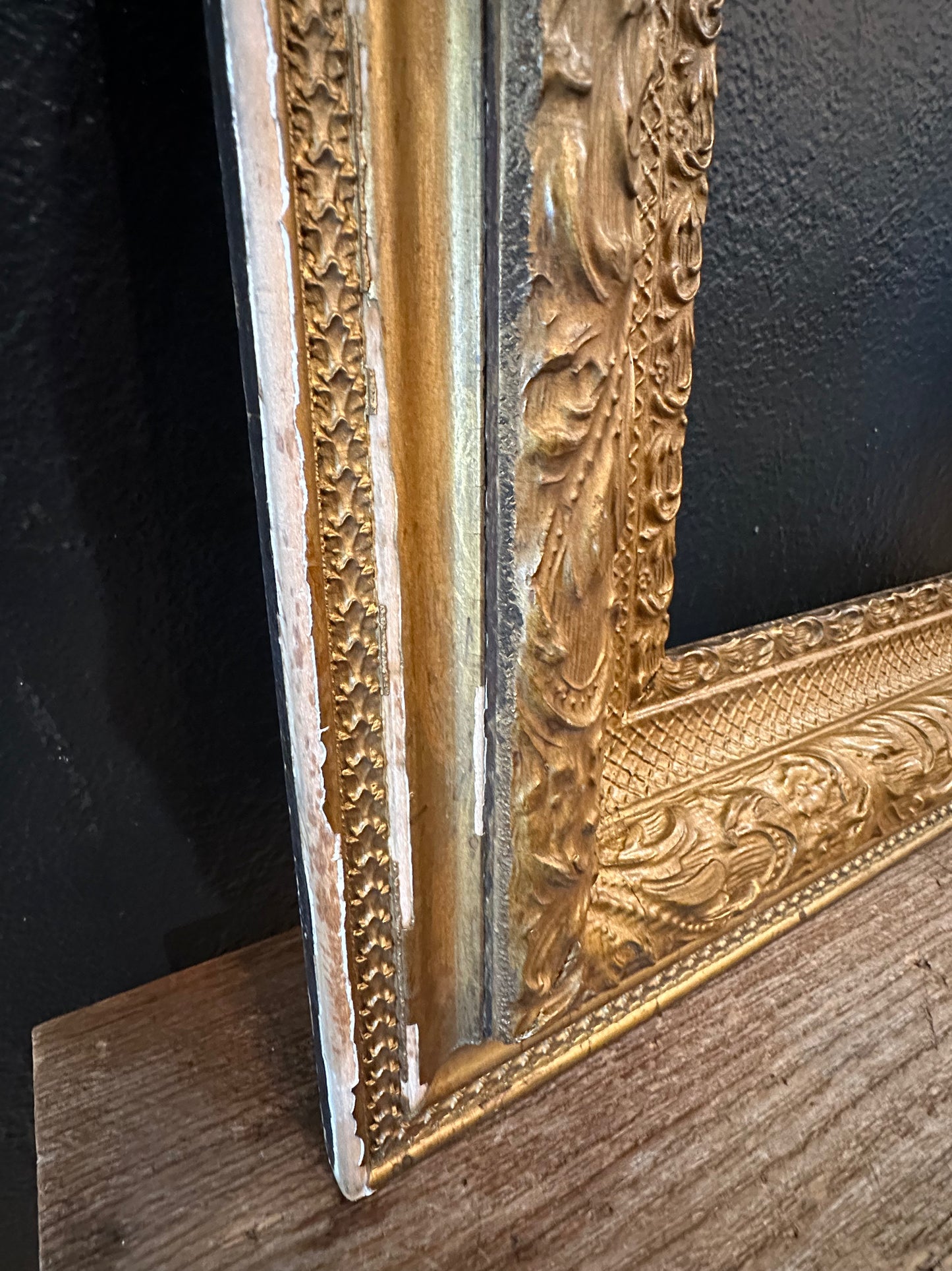 Antique Ornate Wooden Gold Frame