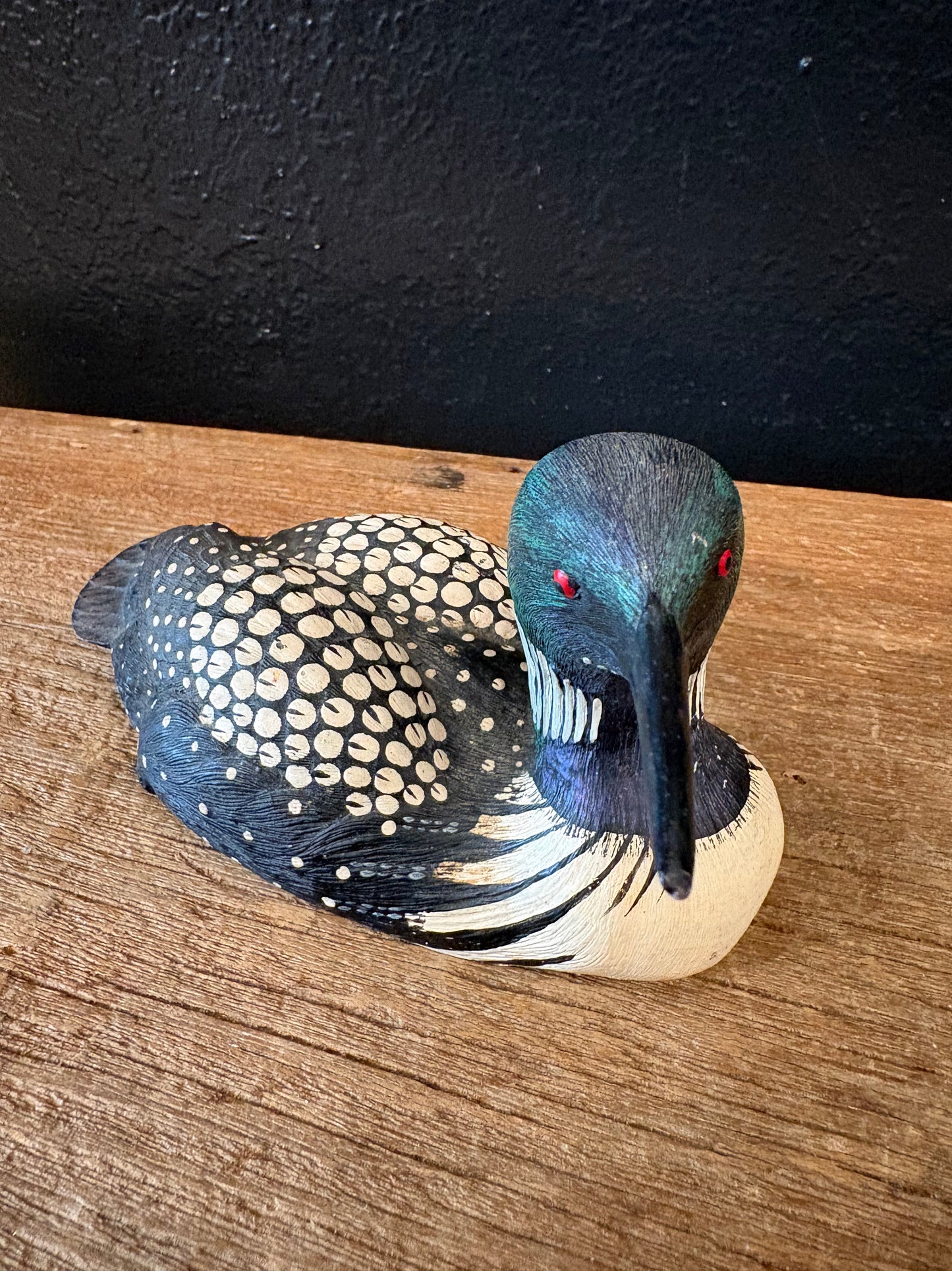 Vintage Loon Figurine | Green Head