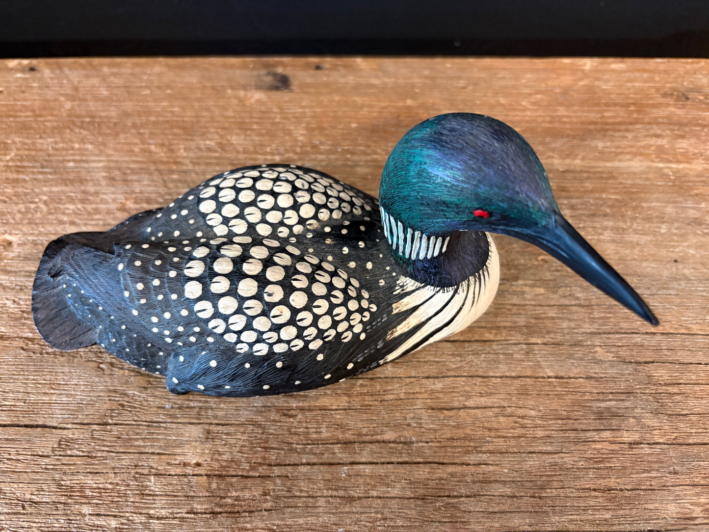 Vintage Loon Figurine | Green Head