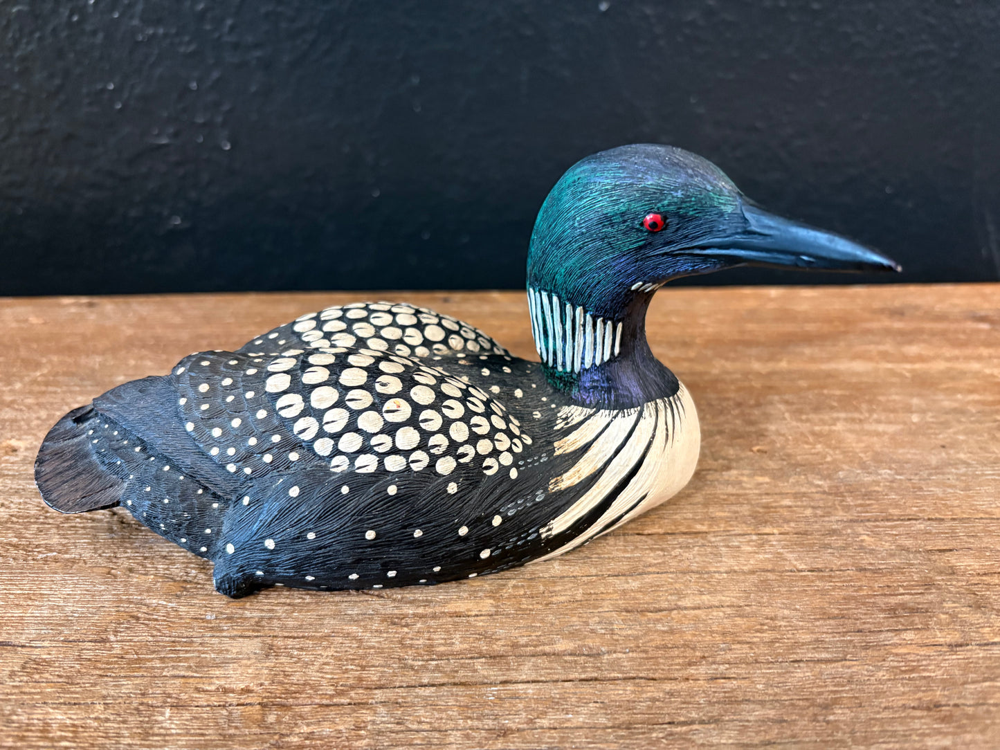 Vintage Loon Figurine | Green Head