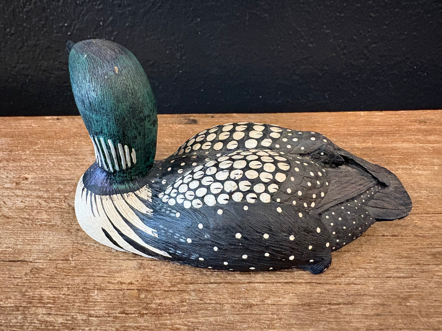 Vintage Loon Figurine | Green Head