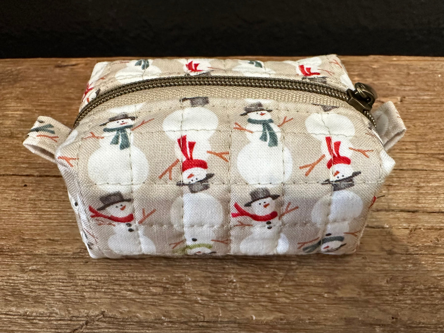 Hand Sewn Holiday Zippered Pouches