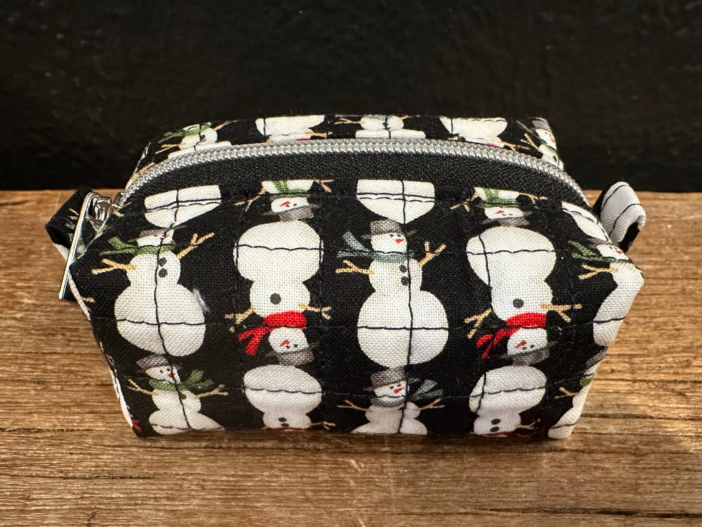 Hand Sewn Holiday Zippered Pouches