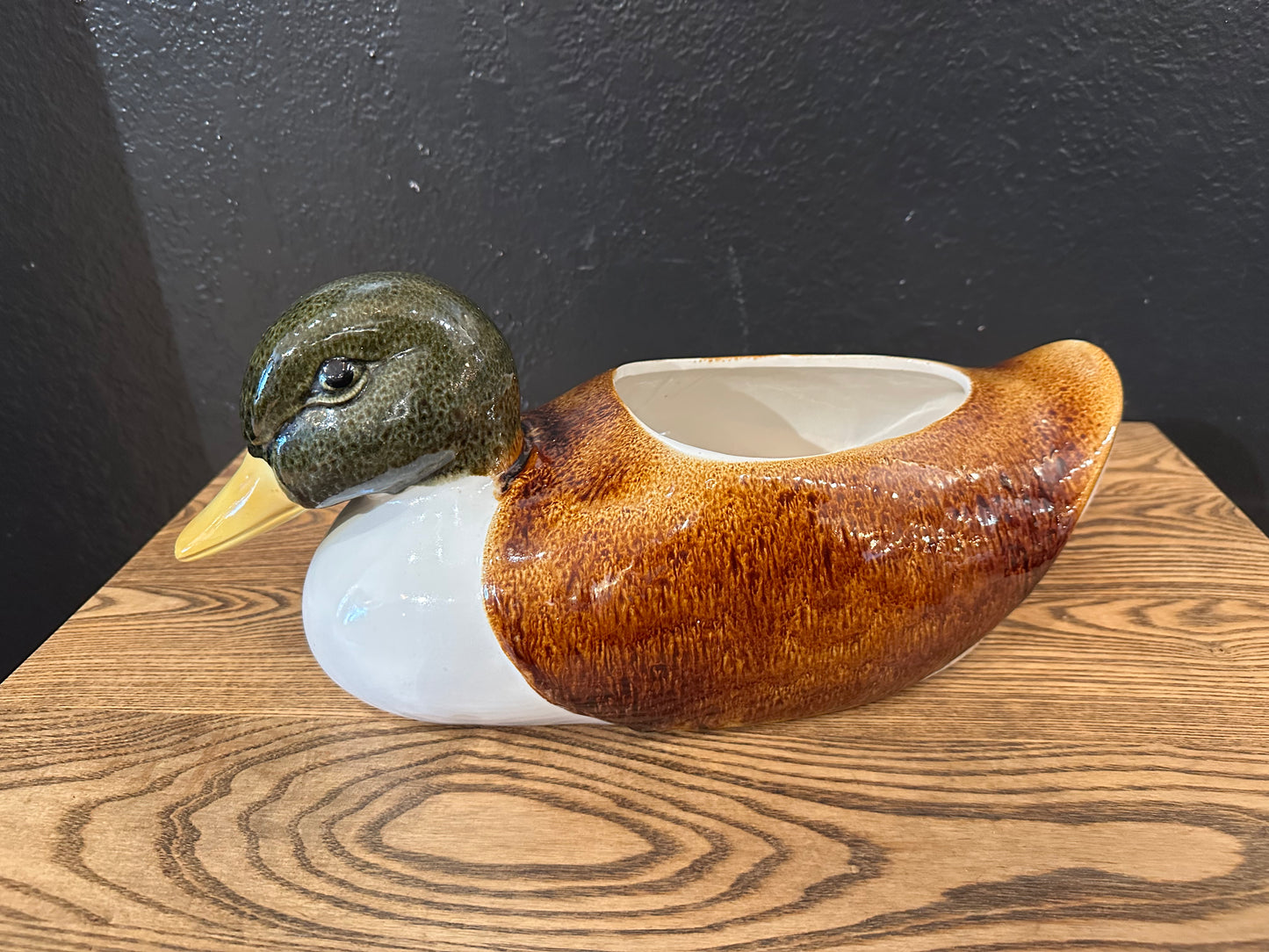 Vintage Mallard Duck Planter