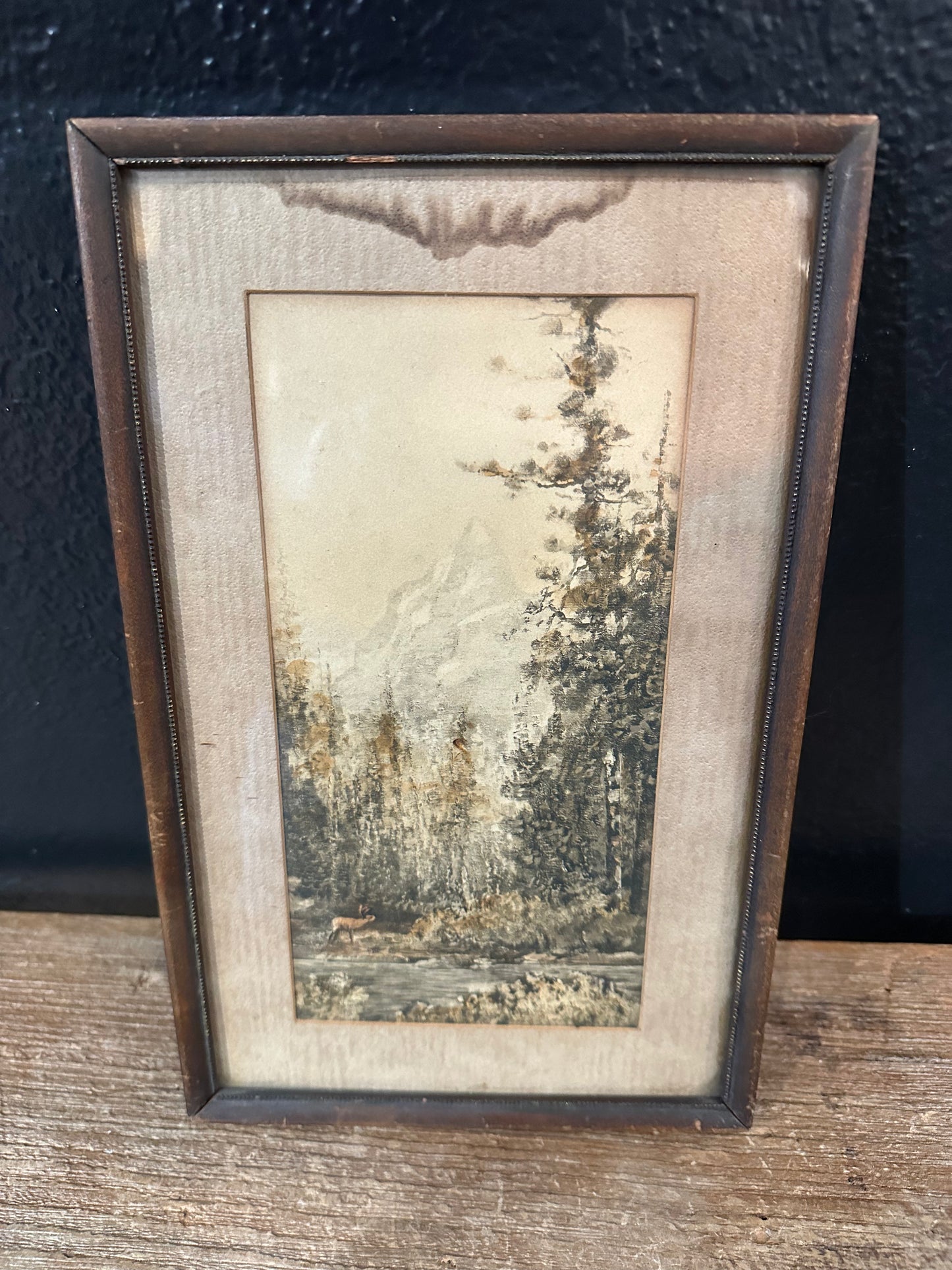 1920’s Deer/Landscape Print
