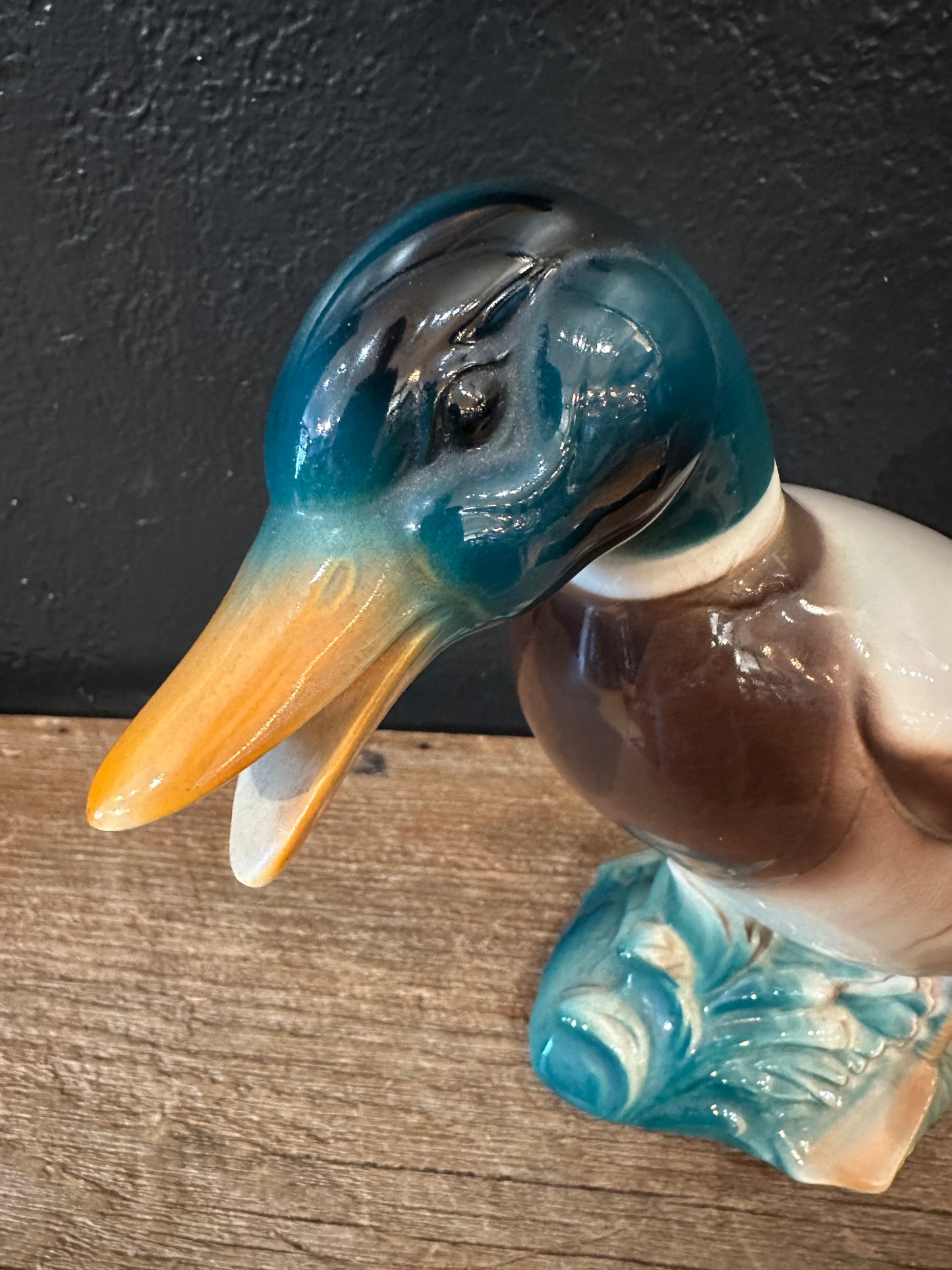 Vintage Ceramic Duck | Head Down