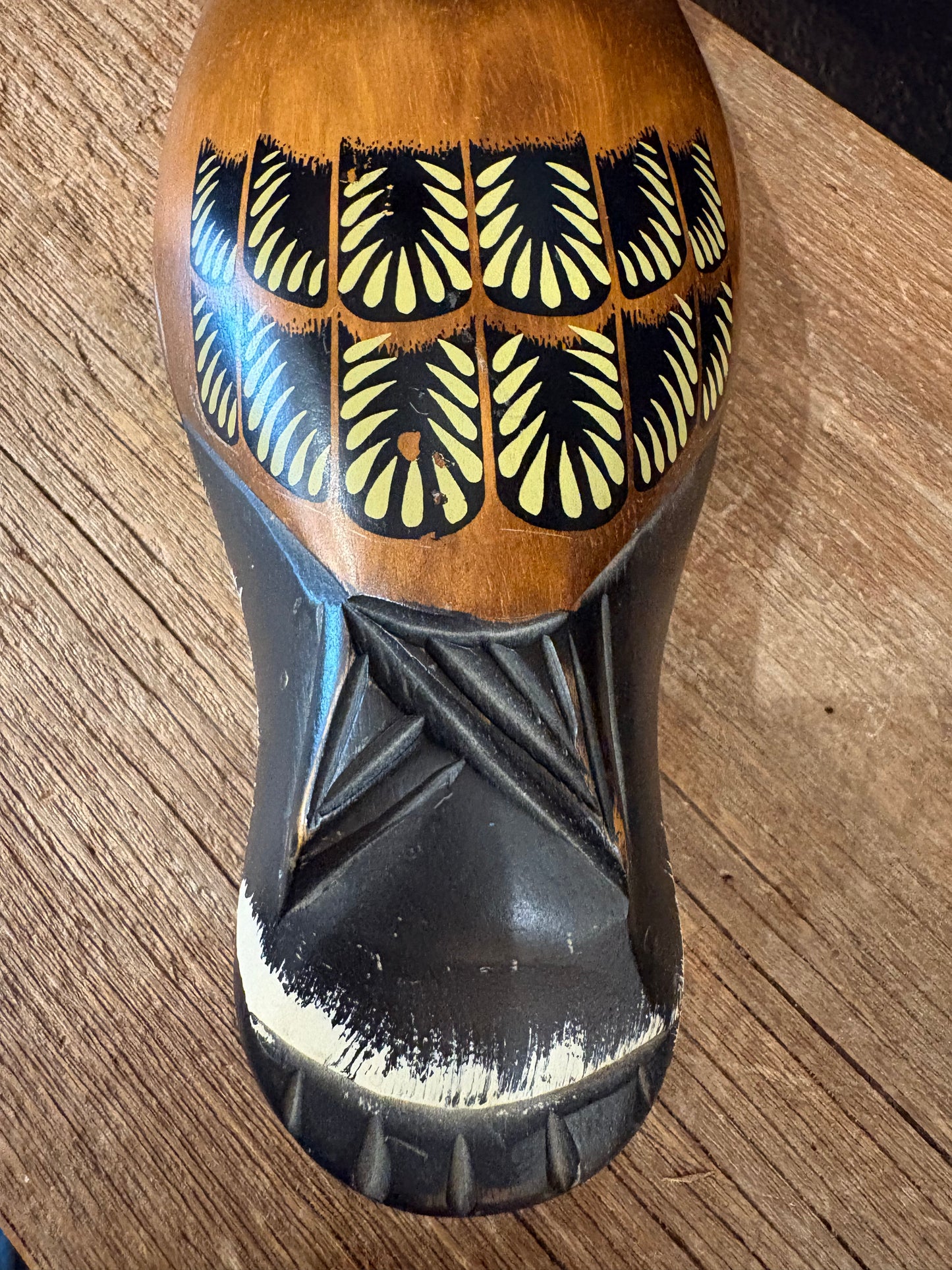 Vintage Wooden Duck | Gray Beak