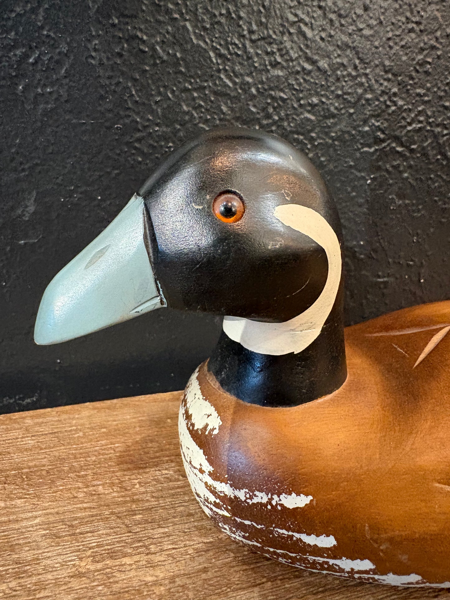 Vintage Wooden Duck | Gray Beak