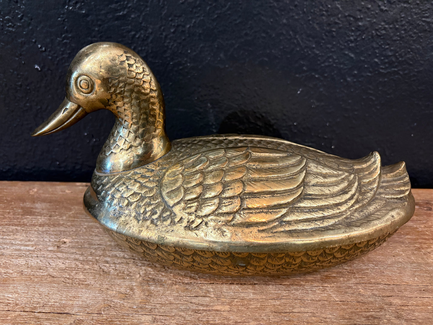 Brass Duck  ~ Covered Dish