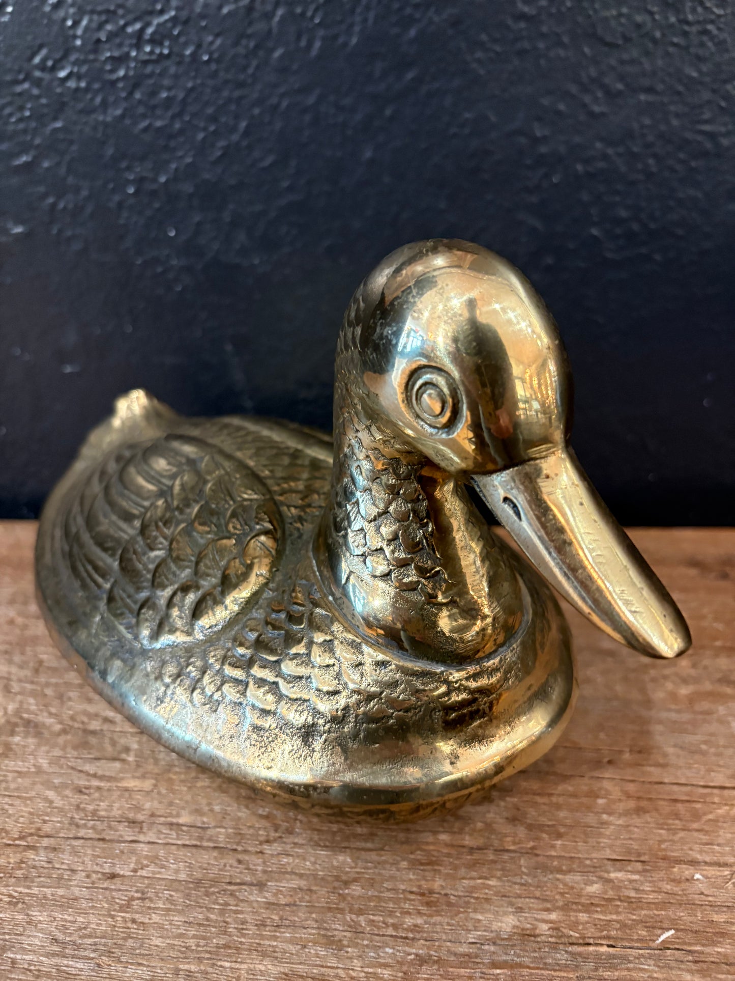 Brass Duck  ~ Covered Dish