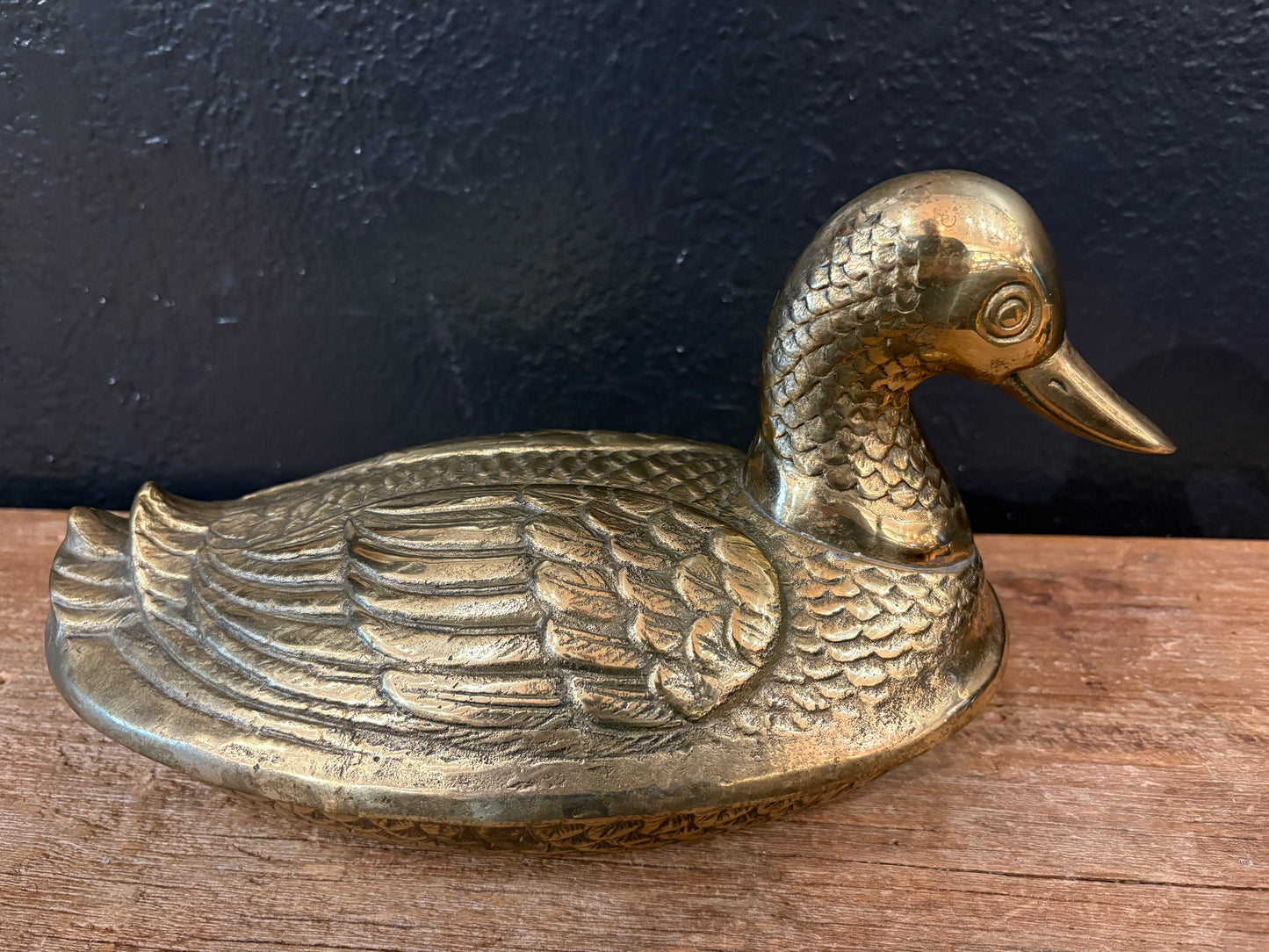 Brass Duck  ~ Covered Dish