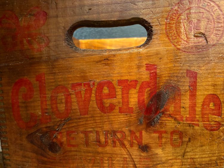 Vintage Cloverdale Beverage Crate
