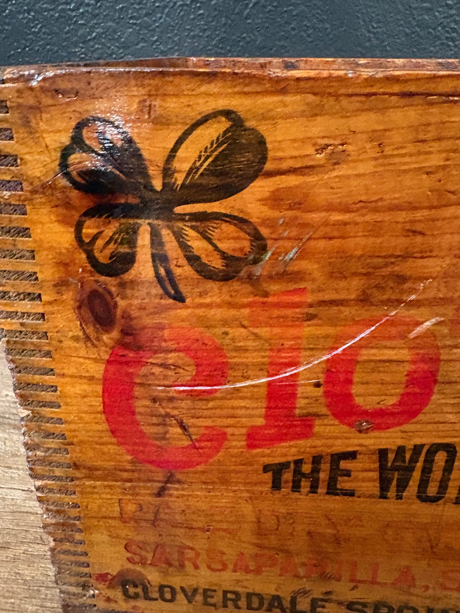Vintage Cloverdale Beverage Crate
