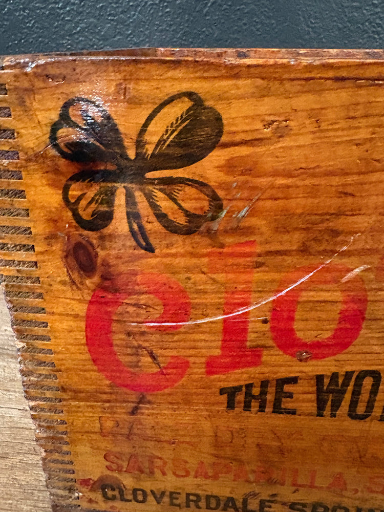 Vintage Cloverdale Beverage Crate
