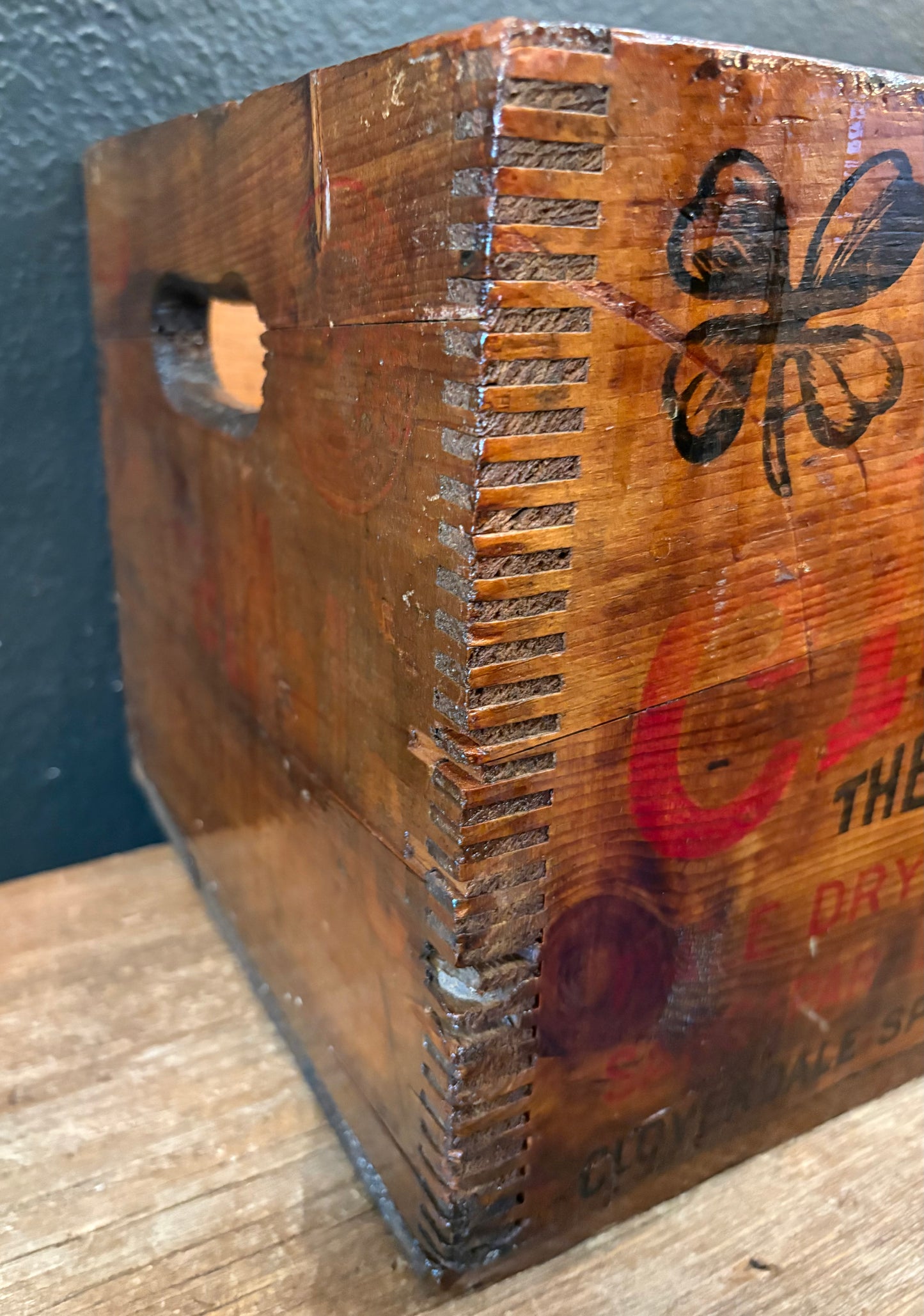 Vintage Cloverdale Beverage Crate