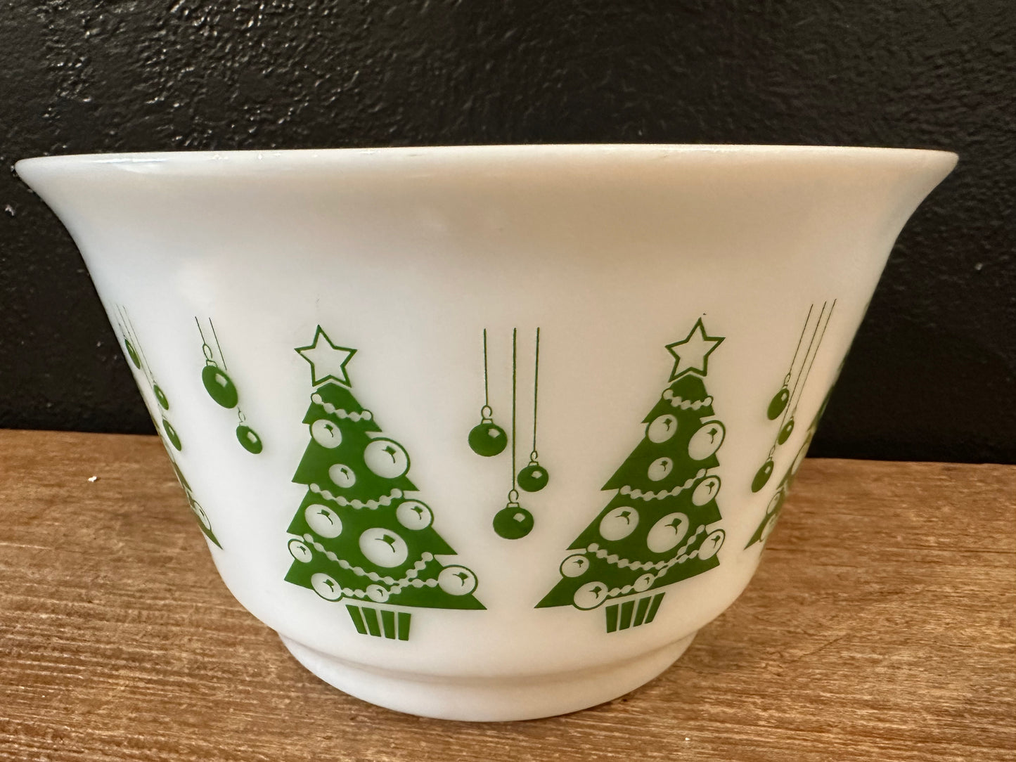 Hazel Atlas Christmas Tree Punch Bowl