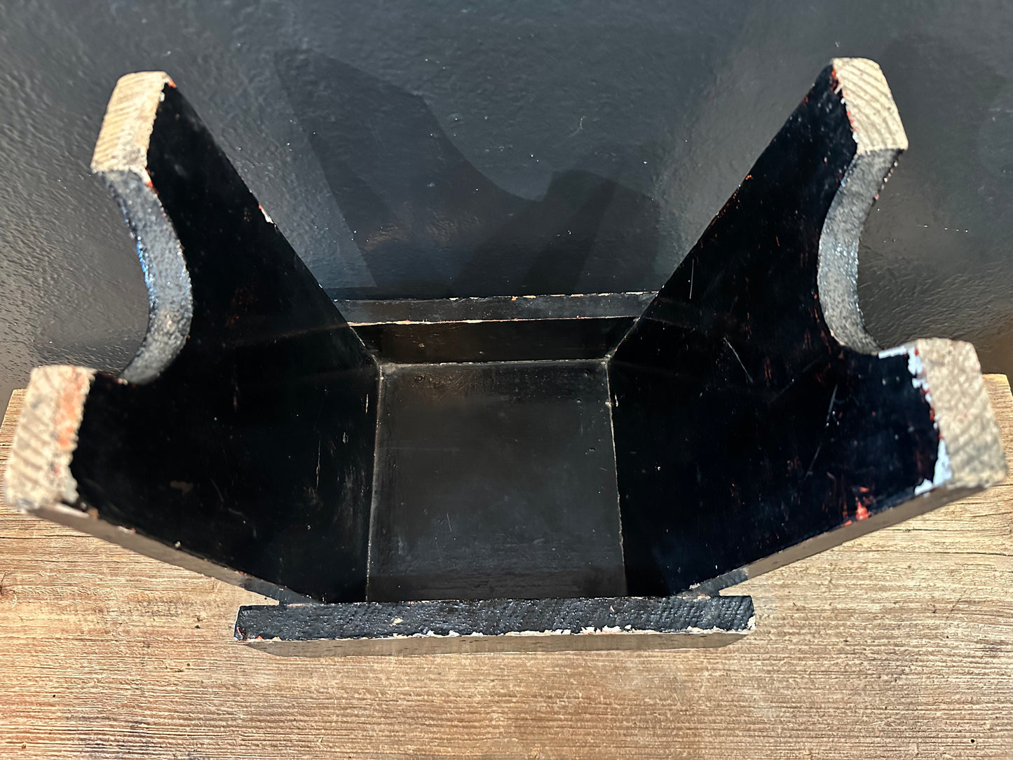 Vintage Black Footstool