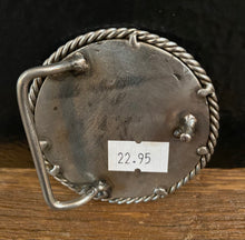 Load image into Gallery viewer, Silver Circular Belt Buckle