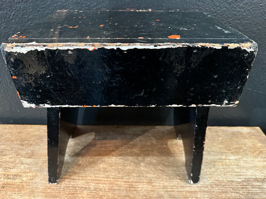 Vintage Black Footstool