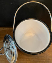 Load image into Gallery viewer, Black Faux Leather Ice Bucket