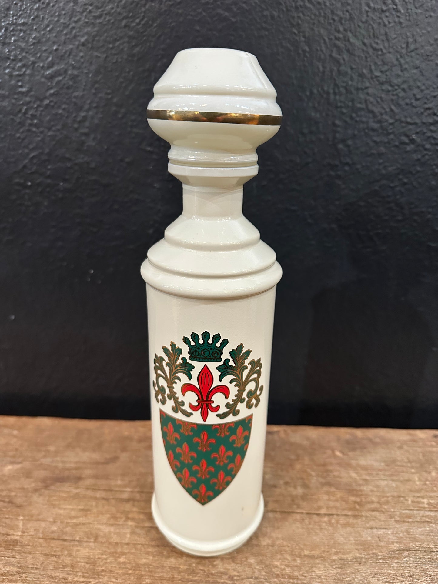 Vintage Old Fitzgerald Fleur-de-lis Bourbon Whiskey Decanter | 1950’s
