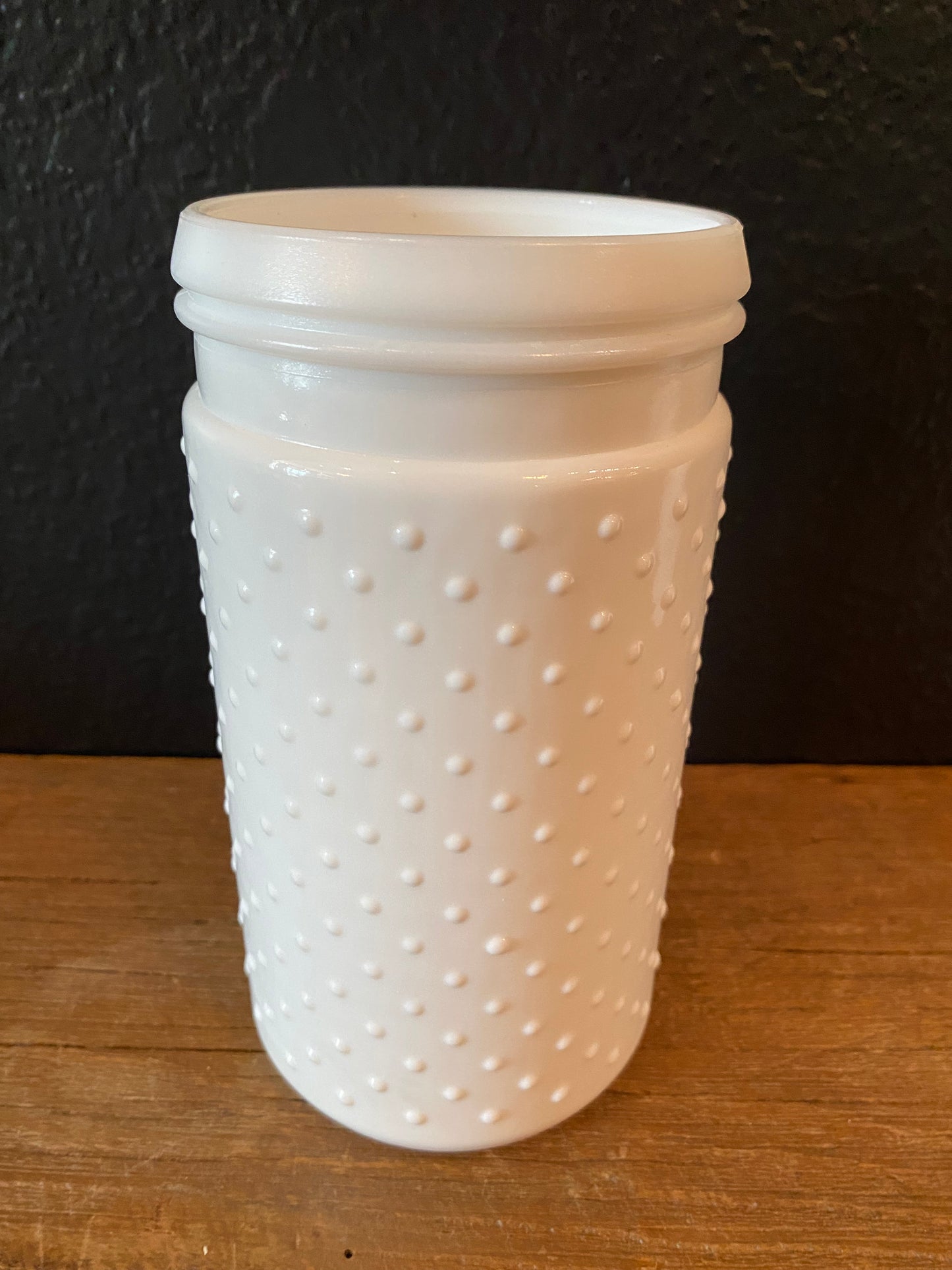 White Hobnail Vase