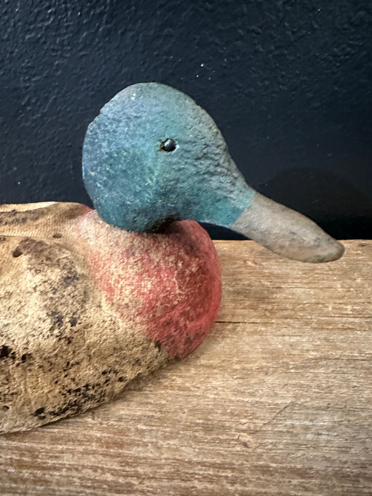 Antique Rustic Mallard Duck Decoy