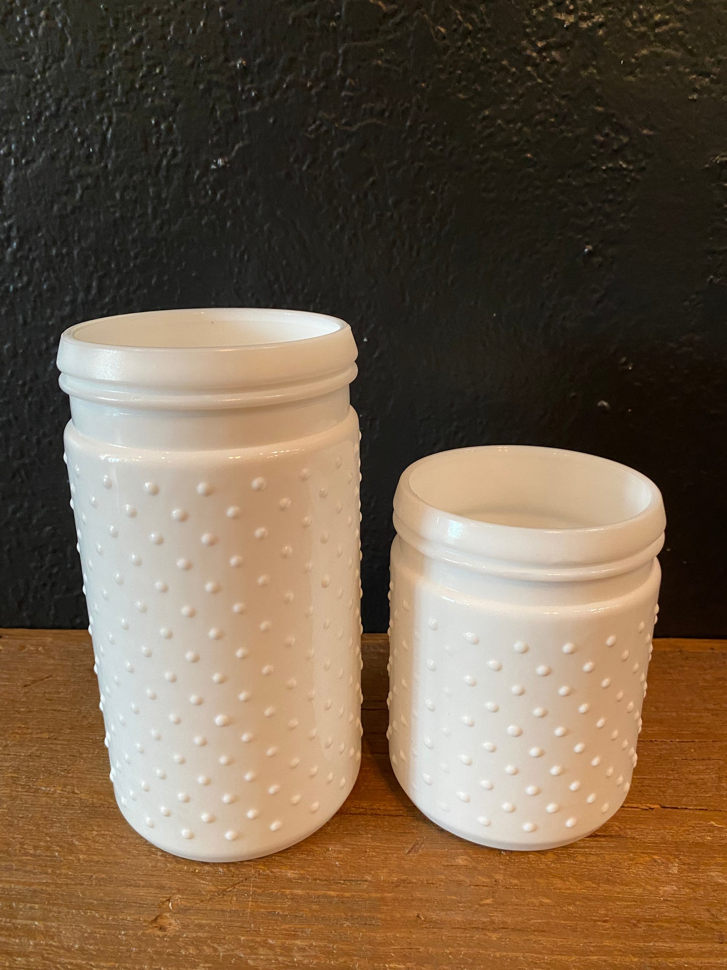 White Hobnail Vase