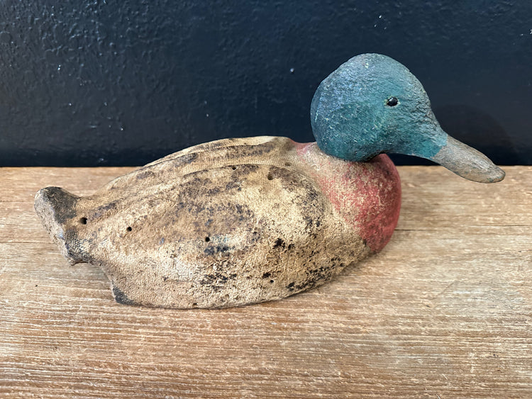 Antique Rustic Mallard Duck Decoy