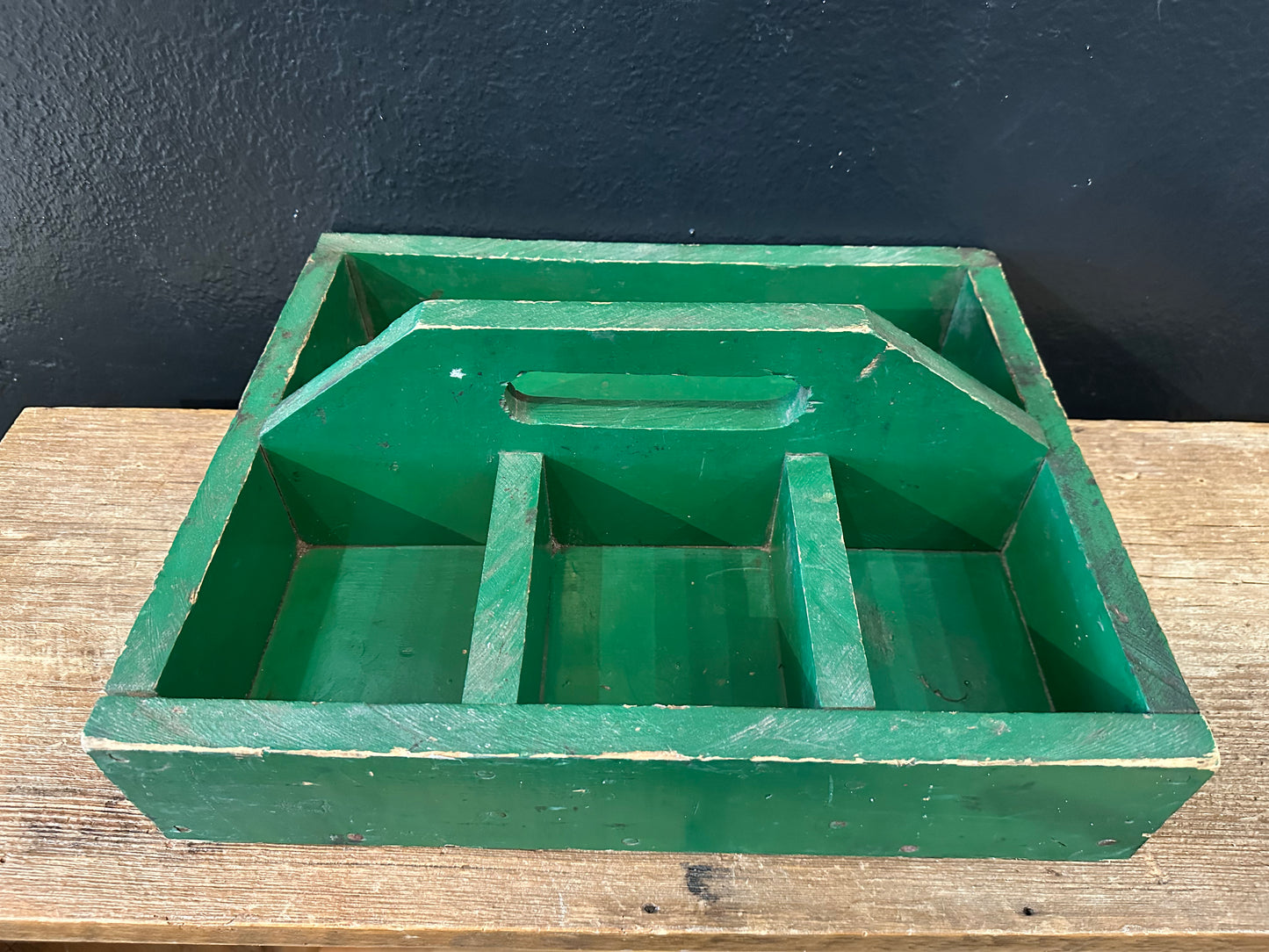 Primitive Wooden Tool Caddy