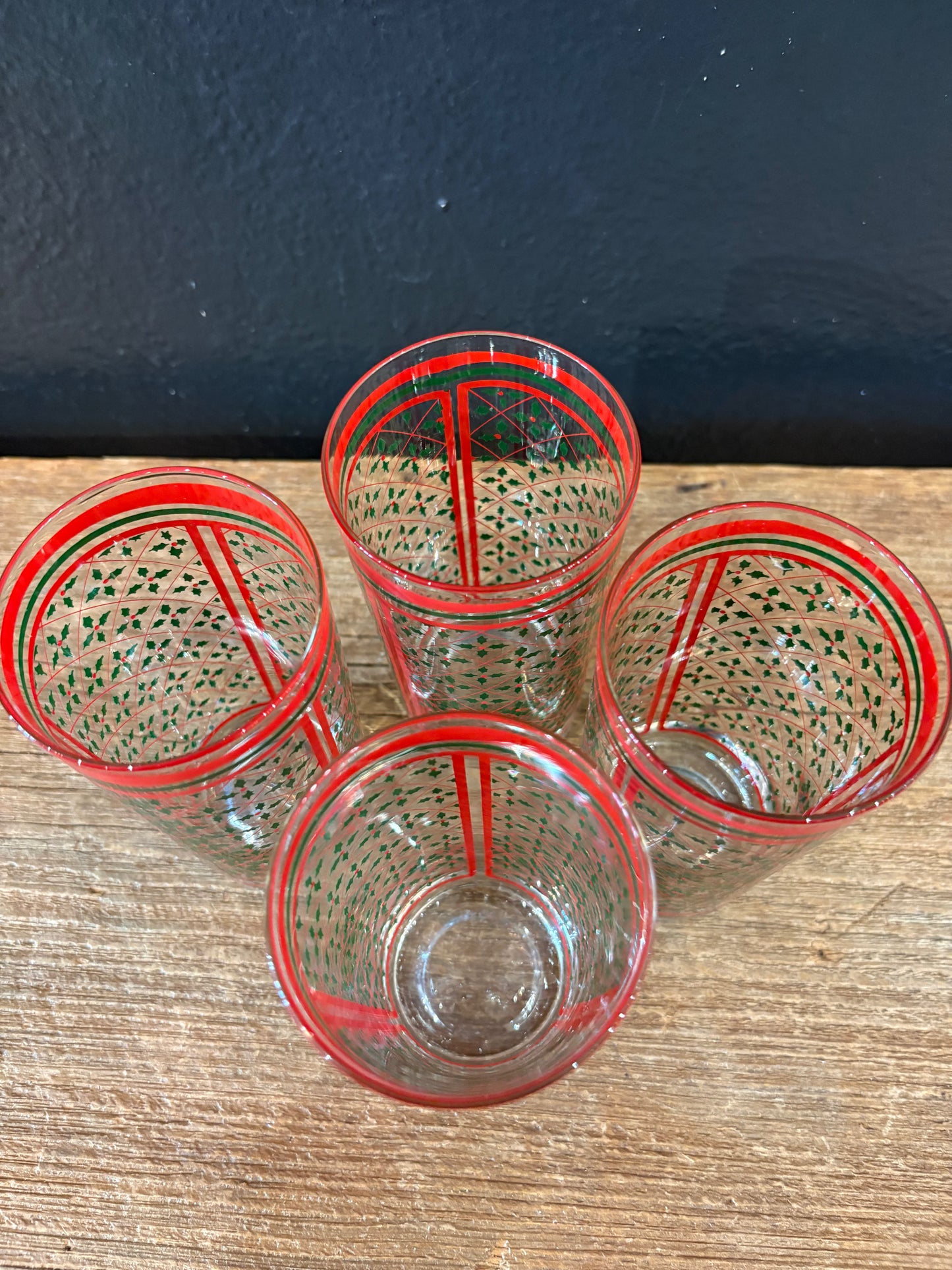 MCM Holly Berry Highball Glasses | Set Of 4