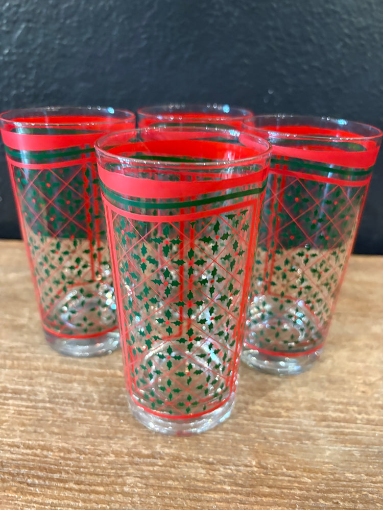 MCM Holly Berry Highball Glasses | Set Of 4