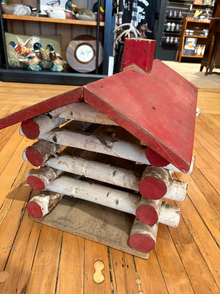 Handmade Birch Log Cabin