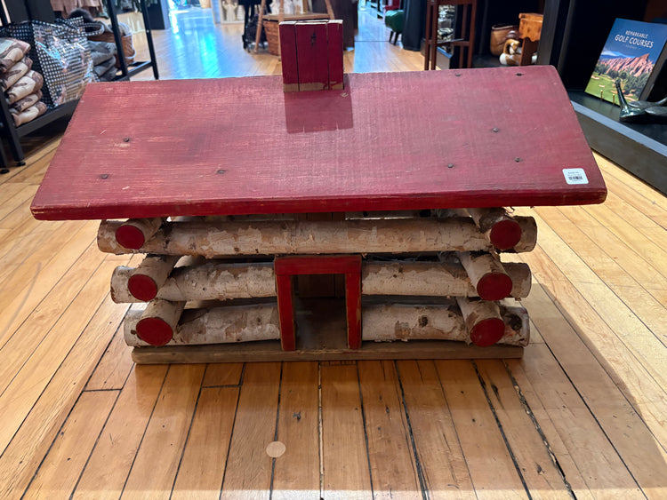 Handmade Birch Log Cabin