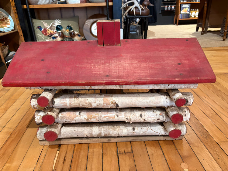 Handmade Birch Log Cabin