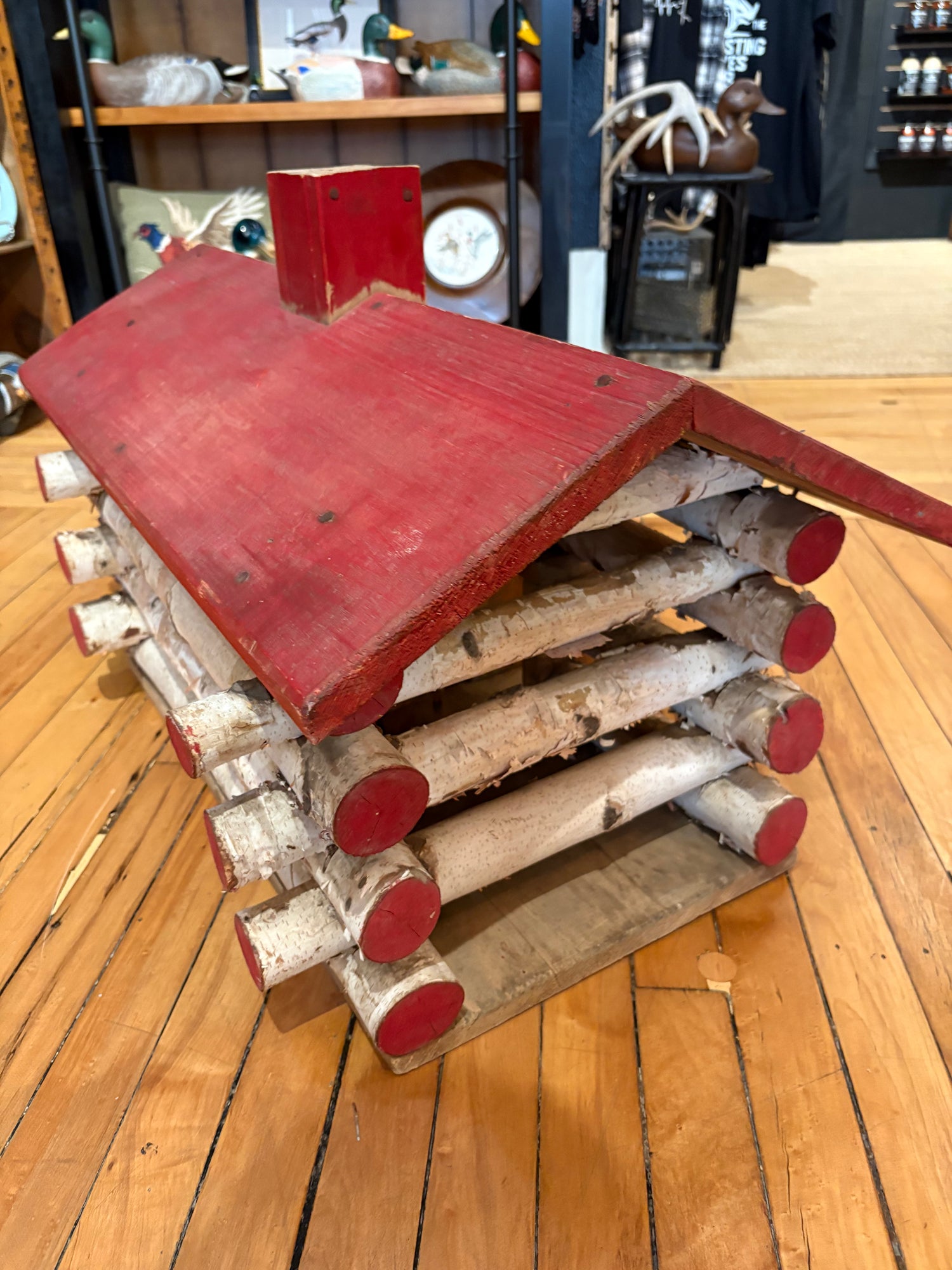 Handmade Birch Log Cabin