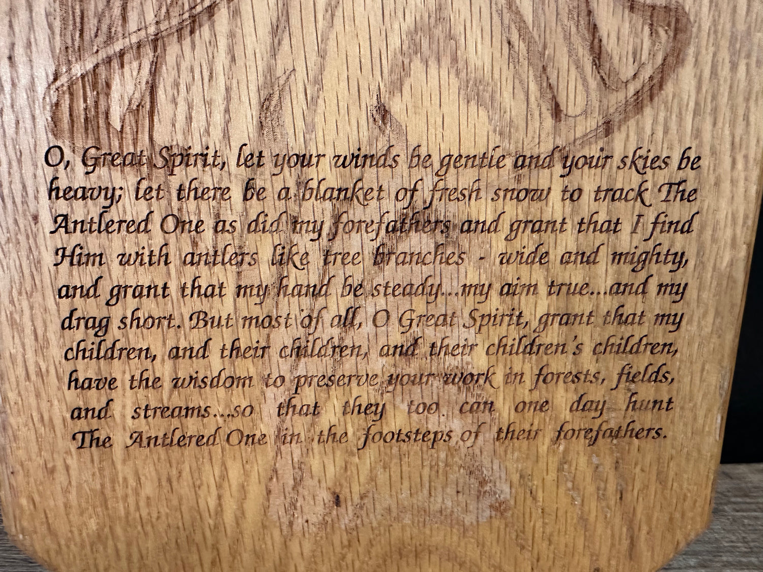 Deer Hunters Prayer Plaque