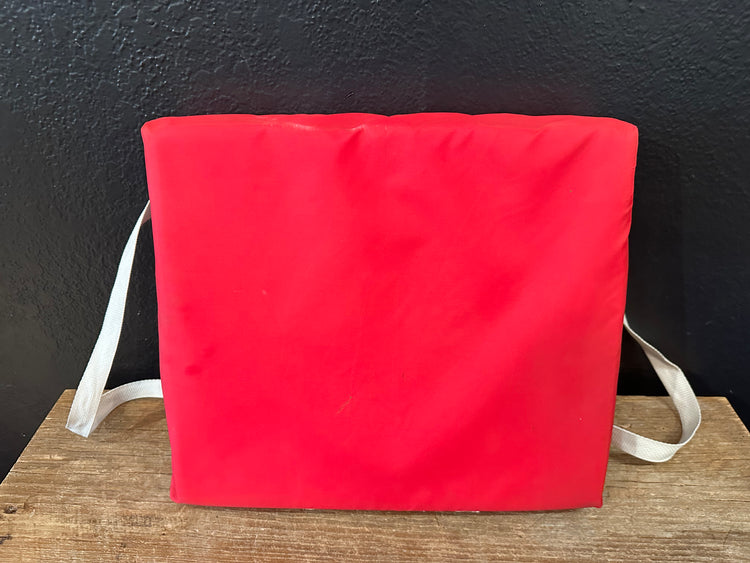Vintage Red Boat Cushion