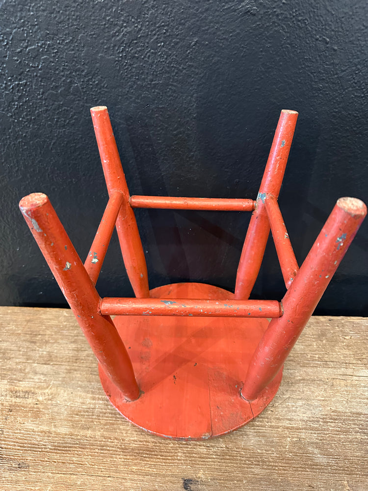 Primitive Red Stool