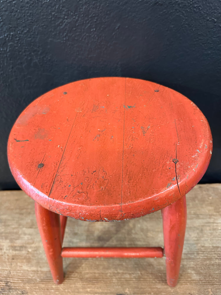 Primitive Red Stool