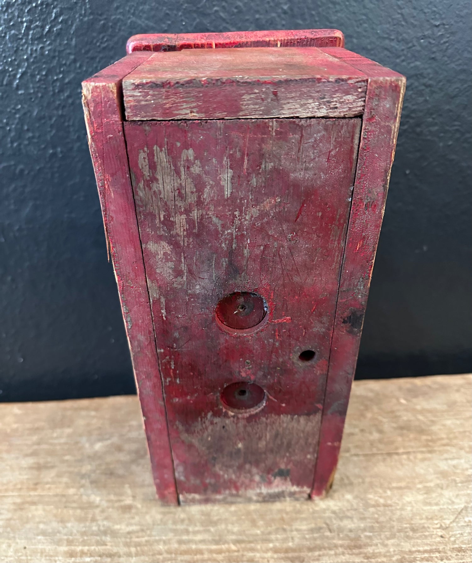 Primitive Red Box With Lid