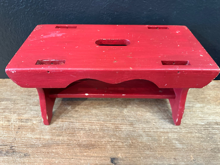 Vintage Red Stool