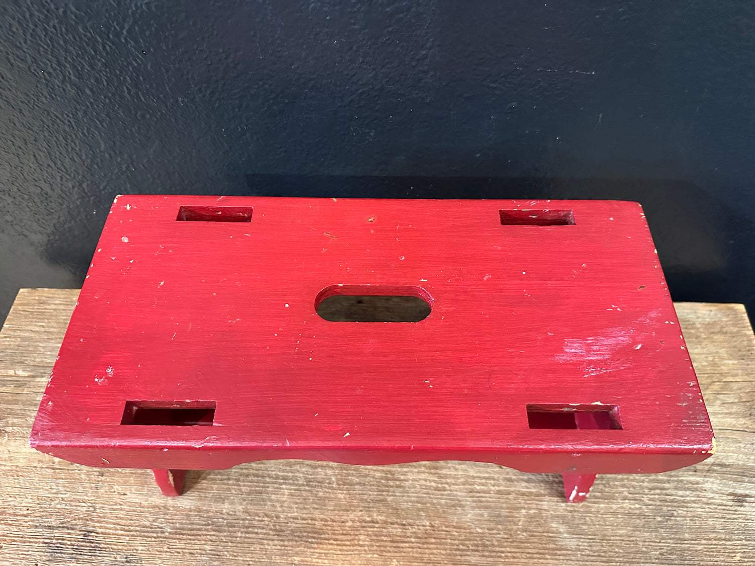 Vintage Red Stool